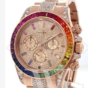 Custom diamond rolex